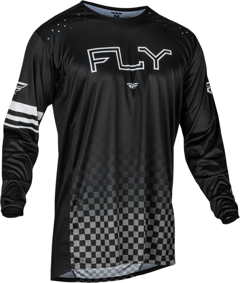 Fly Racing 377-050M قميص دراجة رايس أسود مقاس متوسط - Image 1